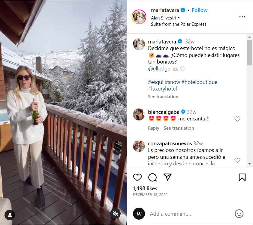 Influencers like @mariatevera are already in love with Sierra Nevada!  